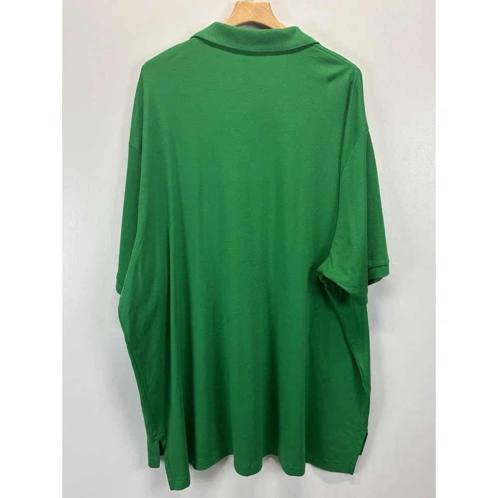 Polo Ralph Lauren Polo Shirt Sz 4XB Men's Big & Tall Green Orange Pony